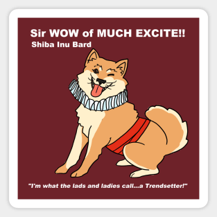 Shiba Inu Bard Magnet